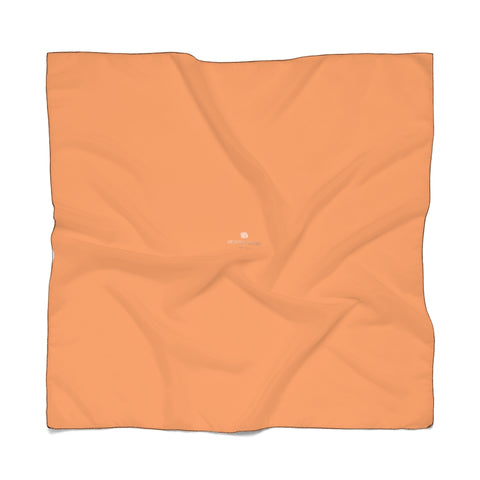 Orange Poly Scarf, Solid Color Lightweight Unisex Fashion Accessories- Made in USA-Accessories-Printify-Poly Voile-25 x 25 in-Heidi Kimura Art LLC Orange Designer Poly Scarf, Classic Solid Color Print Lightweight Delicate Sheer Poly Voile or Poly Chiffon 25"x25" or 50"x50" Luxury Designer Fashion Accessories- Made in USA, Fashion Sheer Soft Light Polyester Square Scarf