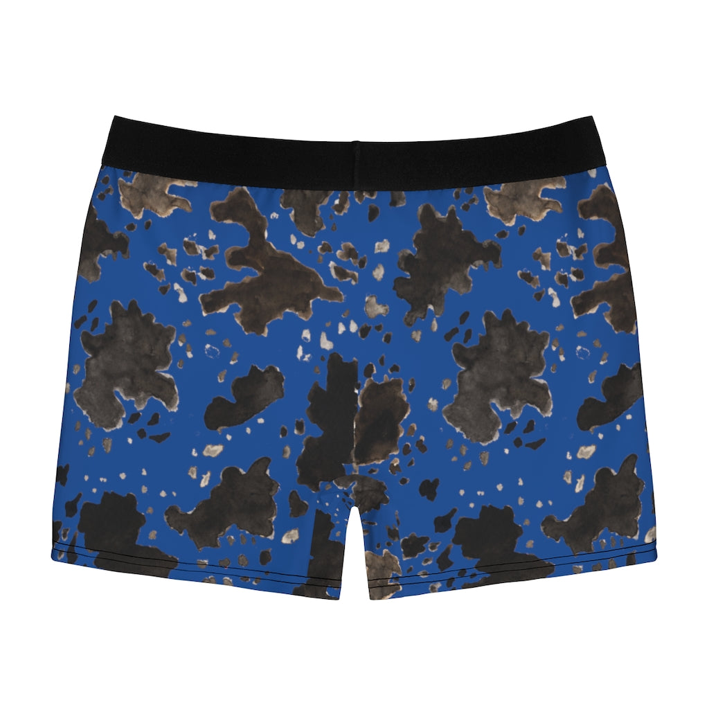 Red Cow Print Men's Underwear, Animal Print Designer Party