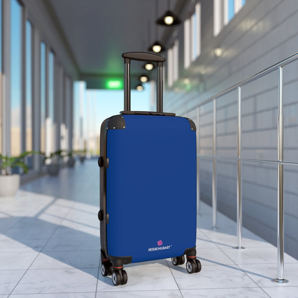 Dark Blue Solid Color Suitcases, Modern Simple Minimalist Designer Suitcase Luggage (Small, Medium, Large)