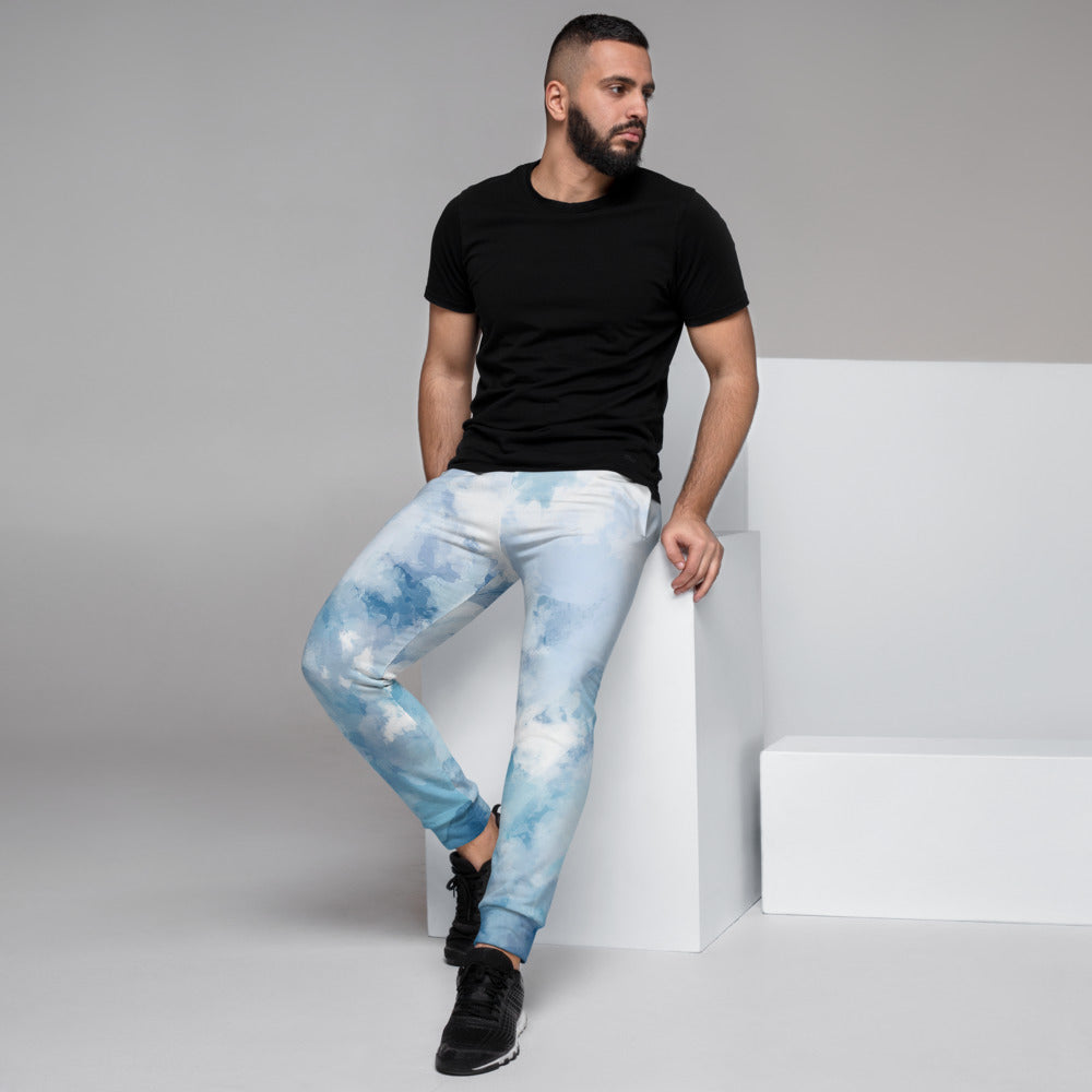 Green Geometric Abstract Men's Joggers
