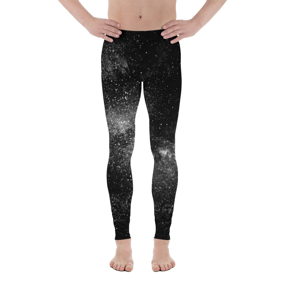 Interstellar Men's Leggings, Galaxy Print