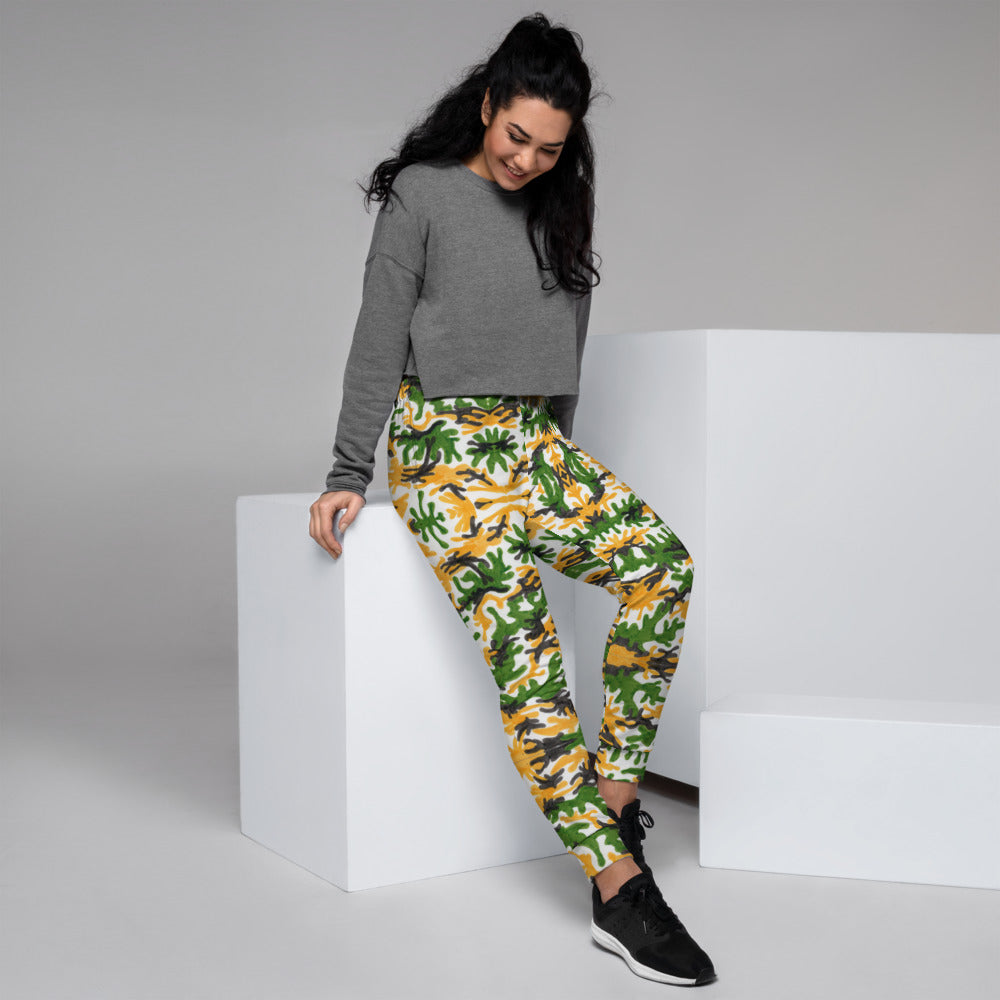 Light Yellow Women's Joggers, Solid Color Soft Ladies Jogger Pants