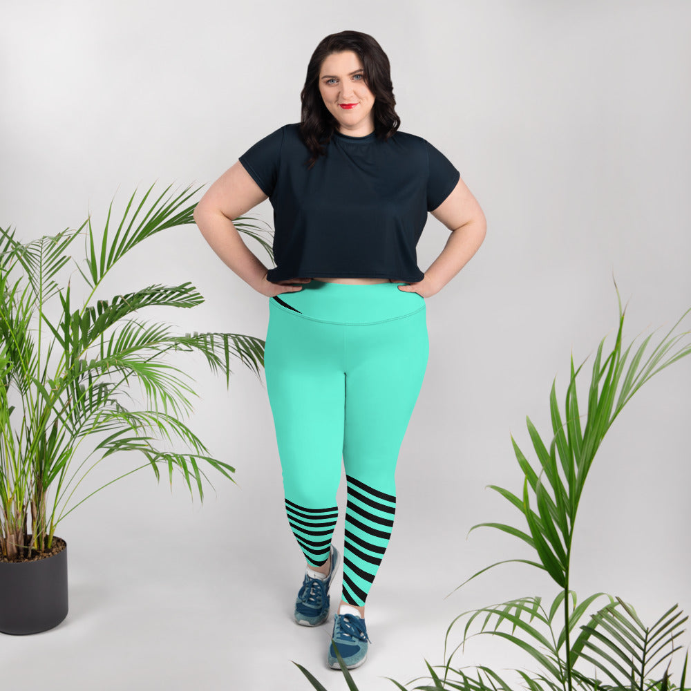 Dark Teal Turquoise Blue Green Opaque Tights