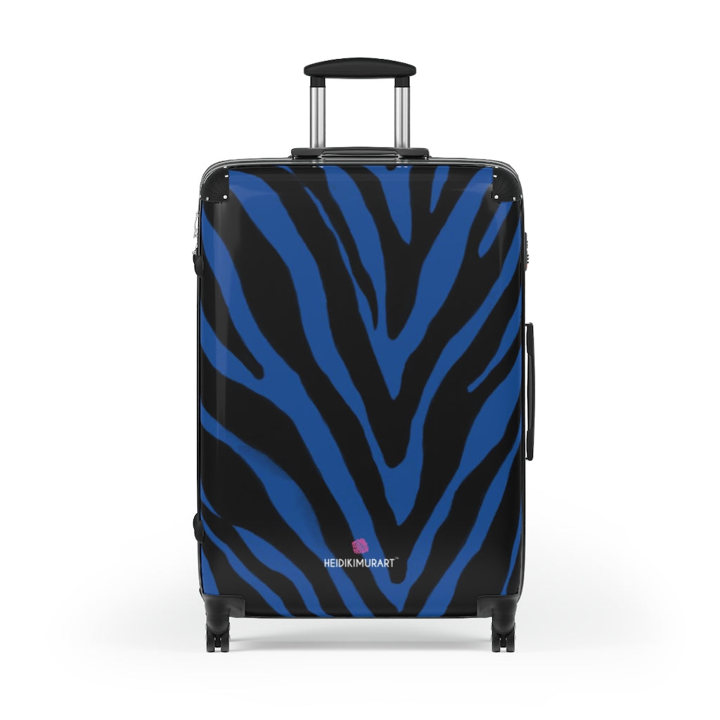 Animal Print It Luggage Zebra Blue Zebra Striped Print Suitcases
