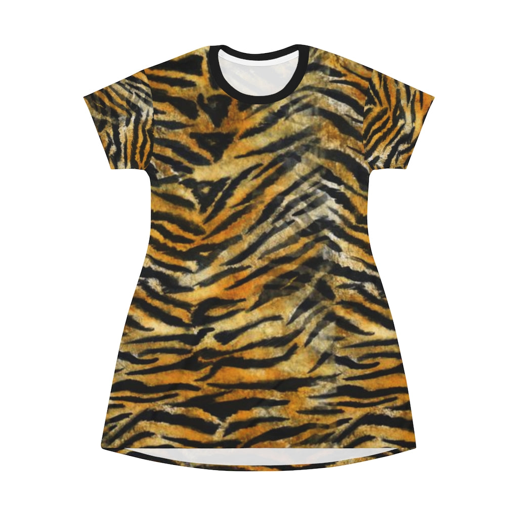 Printed T-shirt - Dark yellow/tiger - Kids