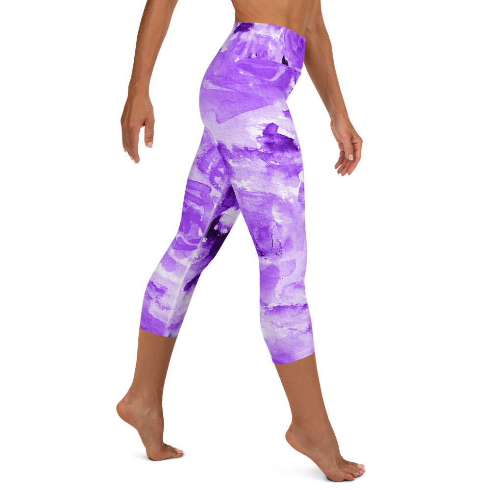 Women’s Floral Print Capri Leggings