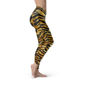 yoga pants - tiger skin leopard skin prints animal