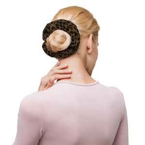 Stretchy elastic designer women's scrunchies for your hair styling needs.