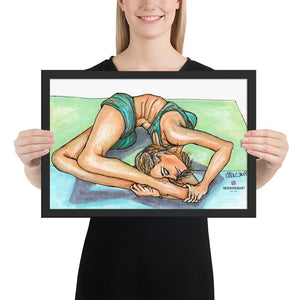 yoga art illustrations prints home decor