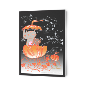 folded cards pumpkin cats hallween fall greeting cards