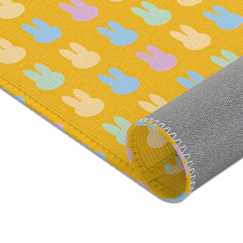 Yellow Bunny Area Rugs
