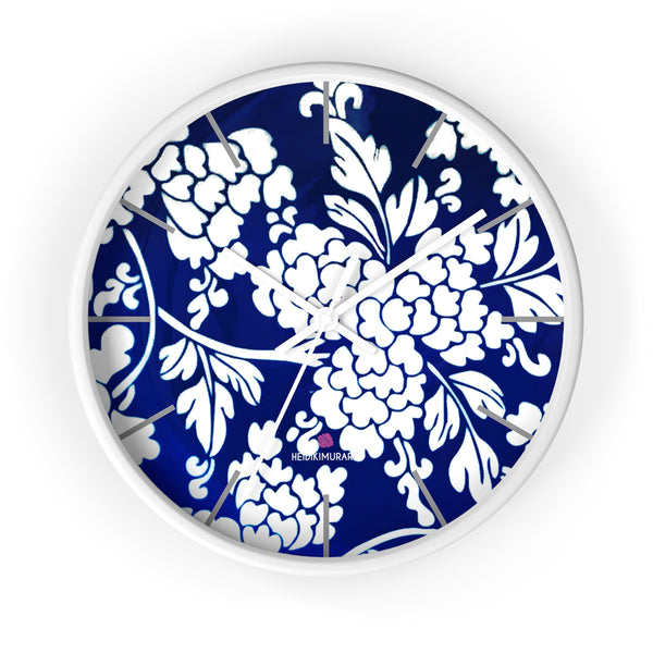 Blue Oriental Style Wall Clock