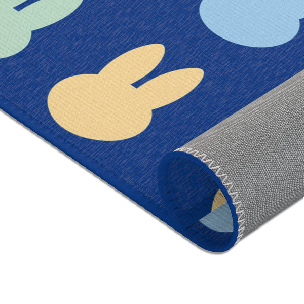 Blue Bunny Area Rugs