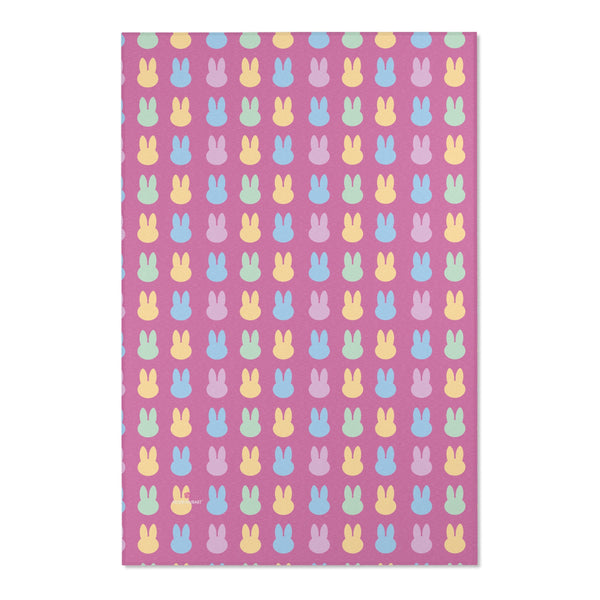 Pink Bunny Rabbit Area Rugs
