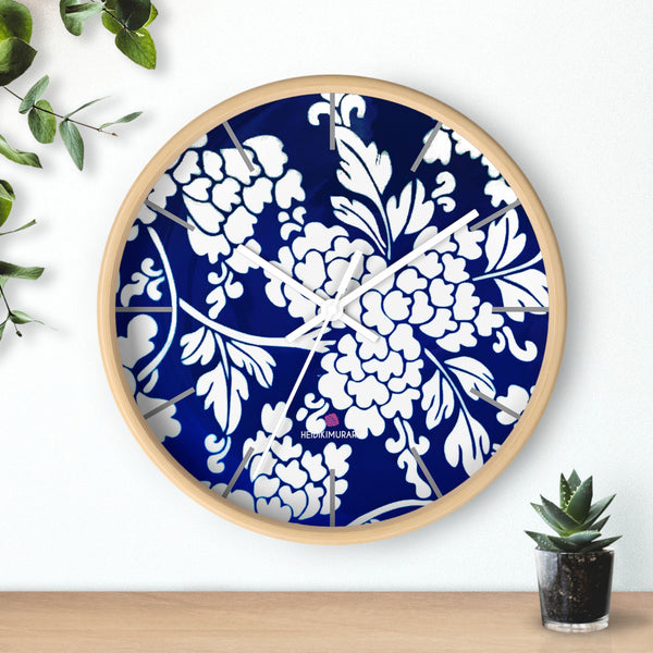 Blue Oriental Style Wall Clock