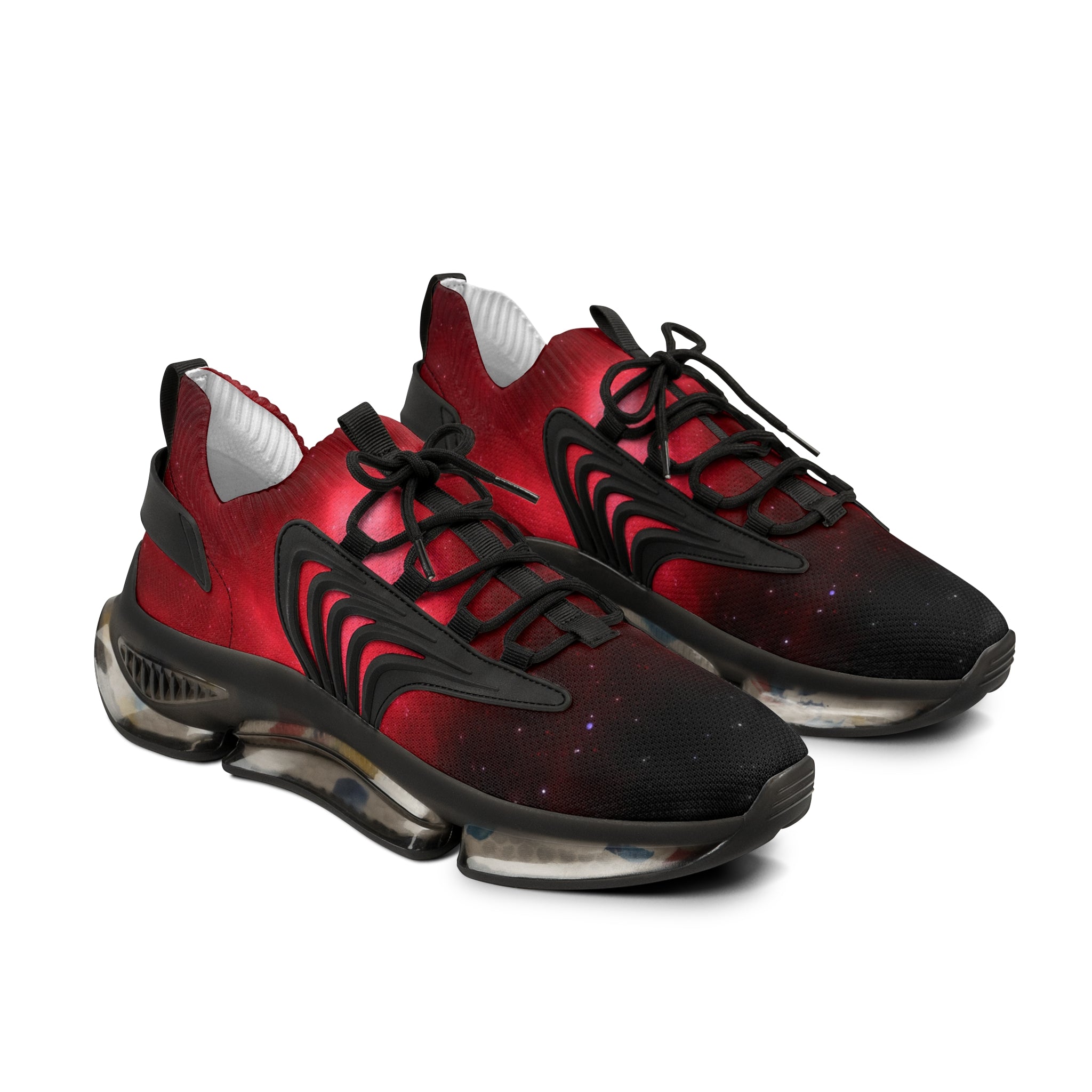 Red Galaxy Men's Mesh Sneakers, Galaxy Space Print Best Comfy Men's Mesh-Knit Designer Premium Laced Up Breathable Comfy Sports Sneakers Shoes (US Size: 5-12) Mesh Athletic&nbsp;Shoes, Mens Mesh Shoes,&nbsp;Mesh Shoes Men,&nbsp;Men's Classic Low Top Mesh Sneaker, Men's Breathable Mesh Shoes, Mesh Sneakers Casual Shoes&nbsp;