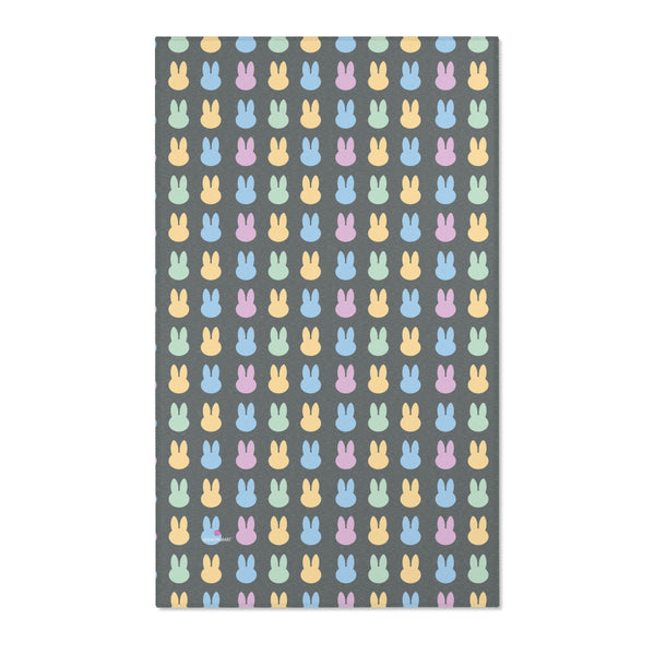 Dark Grey Bunny Area Rugs