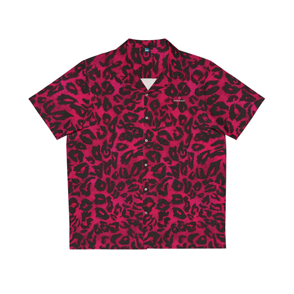 Pink Zebra Men's Shirt, Best  Animal Print Men's Hawaiian Shirt