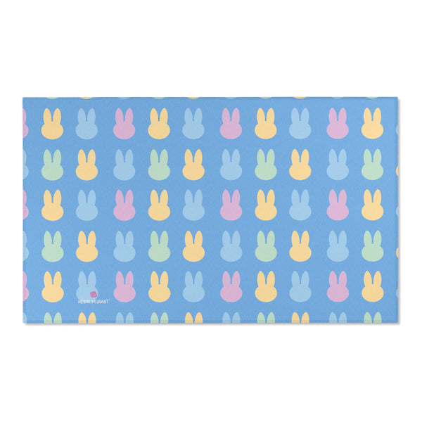 Blue Bunny Rabbit Area Rugs