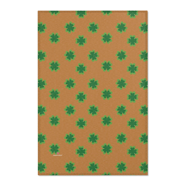 Brown Clover Leaf Area Rugs