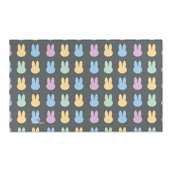 Dark Grey Bunny Area Rugs