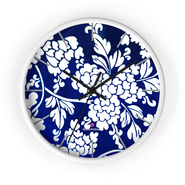 Blue Oriental Style Wall Clock