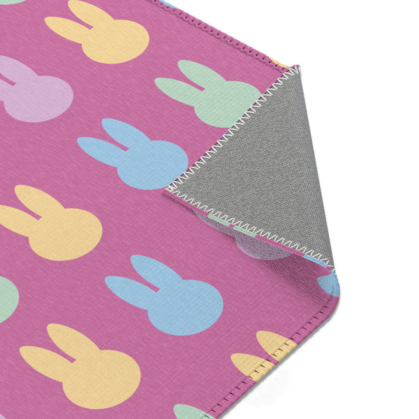 Pink Bunny Rabbit Area Rugs