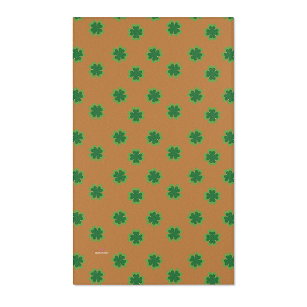 Brown Clover Leaf Area Rugs