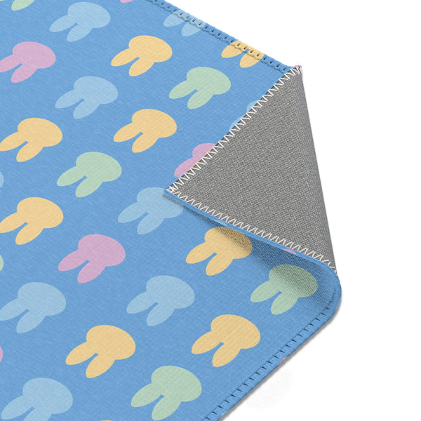 Blue Bunny Rabbit Area Rugs