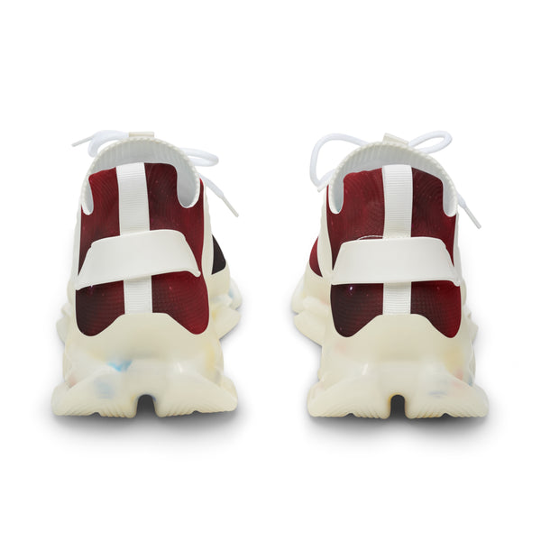 Red Galaxy Men's Mesh Sneakers, Galaxy Space Print Best Comfy Men's Mesh Sports Sneakers Shoes (US Size: 5-12)