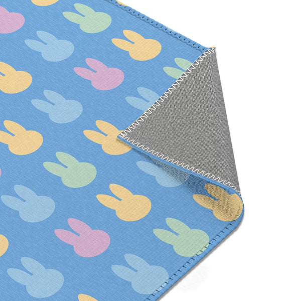 Blue Bunny Rabbit Area Rugs