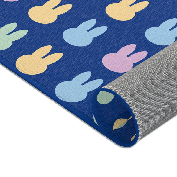 Blue Bunny Area Rugs