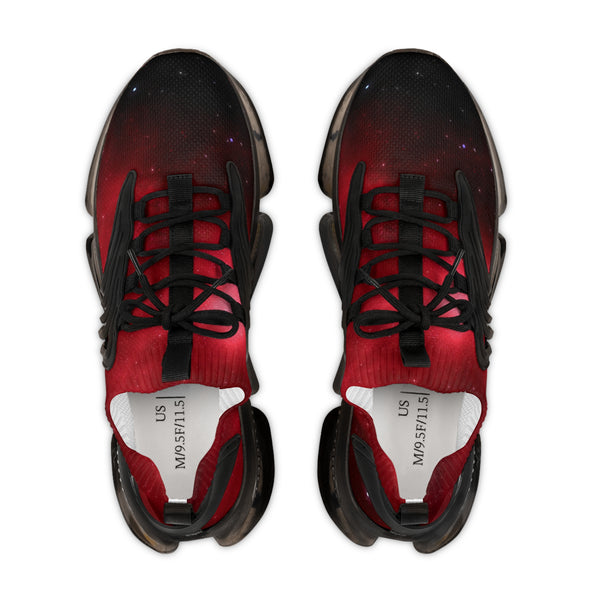 Red Galaxy Men's Mesh Sneakers, Galaxy Space Print Best Comfy Men's Mesh-Knit Designer Premium Laced Up Breathable Comfy Sports Sneakers Shoes (US Size: 5-12) Mesh Athletic&nbsp;Shoes, Mens Mesh Shoes,&nbsp;Mesh Shoes Men,&nbsp;Men's Classic Low Top Mesh Sneaker, Men's Breathable Mesh Shoes, Mesh Sneakers Casual Shoes&nbsp;