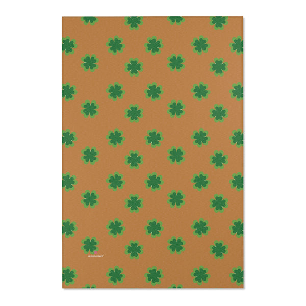 Brown Clover Leaf Area Rugs