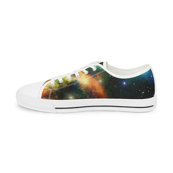 Colorful Galaxy Print Men's Sneakers, Best Low Tops, Best Designer Men's Low Top Sneakers