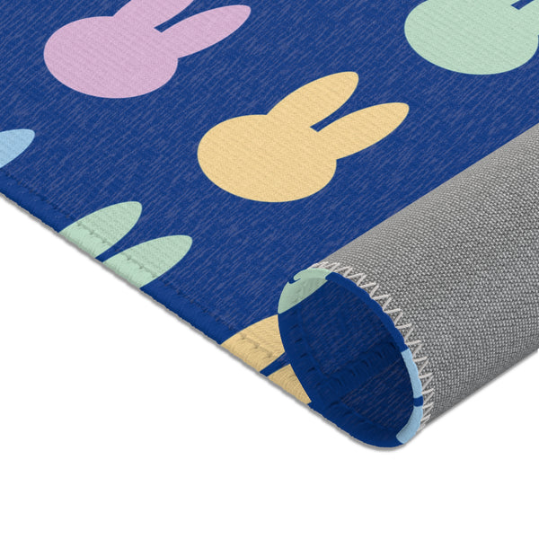 Blue Bunny Area Rugs
