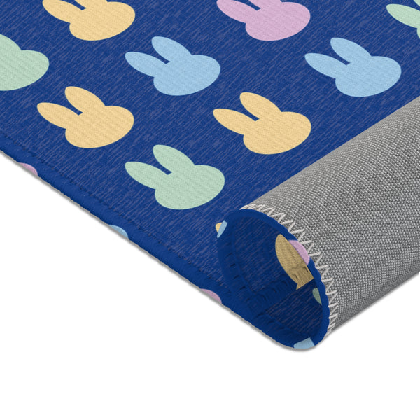 Blue Bunny Area Rugs