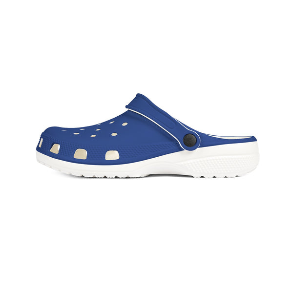 Dark Blue Solid Color Clogs, EVA Foam Unisex Clogs For Men or Women