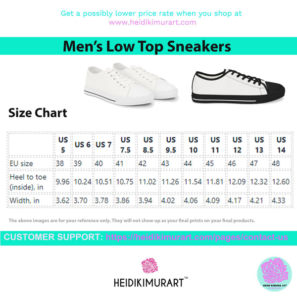 Black White Wavy Men's Sneakers, Best Men's Designer Low Top Sneakers Tennis Canvas Shoes (US Size: 5-14)