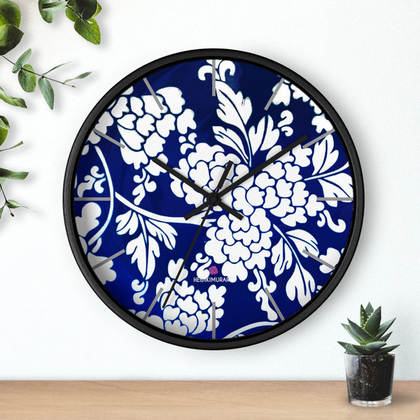 Blue Oriental Style Wall Clock