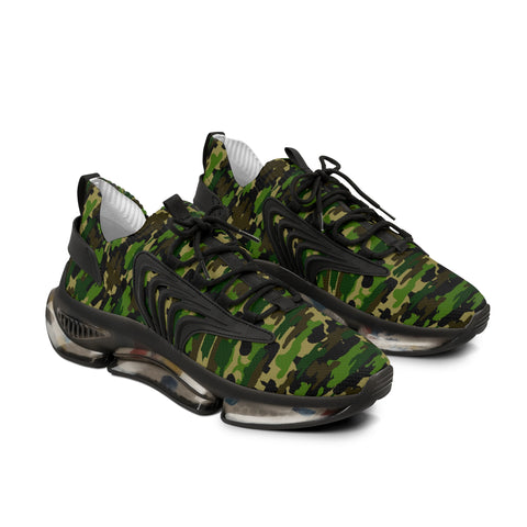 Green Camo Men's Mesh Sneakers, Green Camo Military Print Best Comfy Men's Mesh-Knit Designer Premium Laced Up Breathable Comfy Sports Sneakers Shoes (US Size: 5-12) Mesh Athletic&nbsp;Shoes, Mens Mesh Shoes,&nbsp;Mesh Shoes Men,&nbsp;Men's Classic Low Top Mesh Sneaker, Men's Breathable Mesh Shoes, Mesh Sneakers Casual Shoes&nbsp;