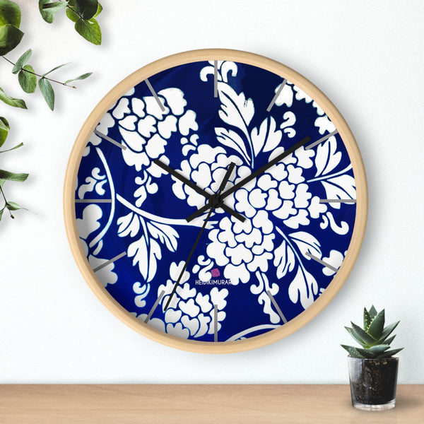 Blue Oriental Style Wall Clock