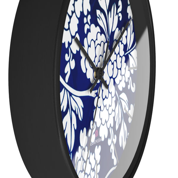 Blue Oriental Style Wall Clock