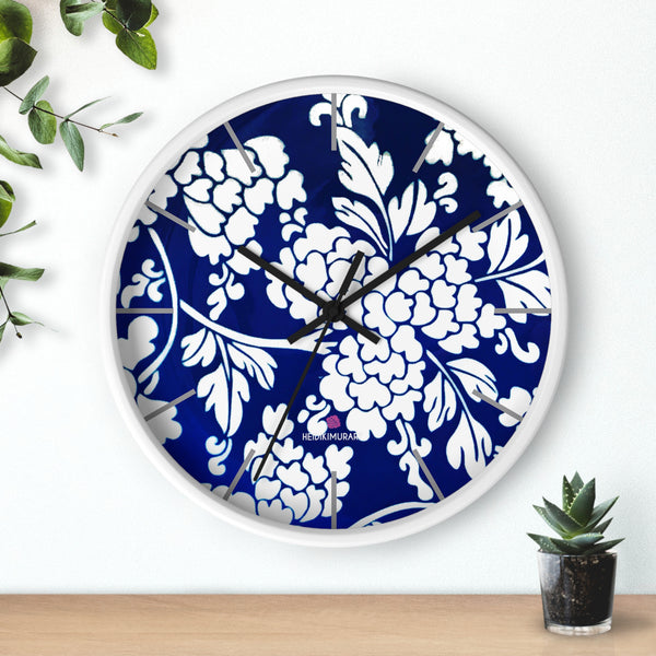 Blue Oriental Style Wall Clock