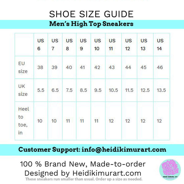 Blue White Striped Men's Sneakers, Designer Men's High Top Sneakers Running Fashion Canvas Shoes