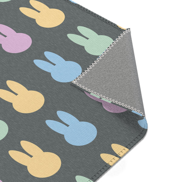 Dark Grey Bunny Area Rugs