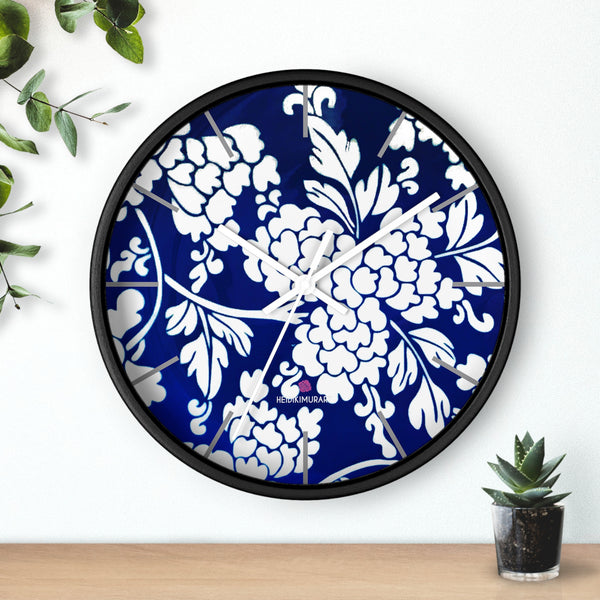 Blue Oriental Style Wall Clock