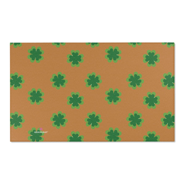 Brown Clover Leaf Area Rugs