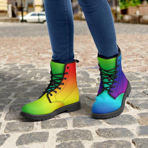 Rainbow Color Best Unisex Boots, Colorful Rainbow Print Designer Best Water Resistant Anti-Moisture Durable Winter Boots For Men or Women (US Size 5.5-12)
Men's or Women's Canvas Boots, Elegant Feminine Casual Fashion Gifts, Water Resistant Anti-Moisture Combat Boots, Designer Women's Winter Lace-up Toe Cap Hiking Boots Shoes For Men or Women