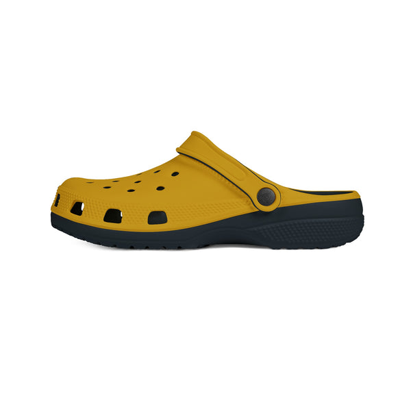 Yellow Solid Color Clogs, EVA Foam Unisex Clogs For Men or Women